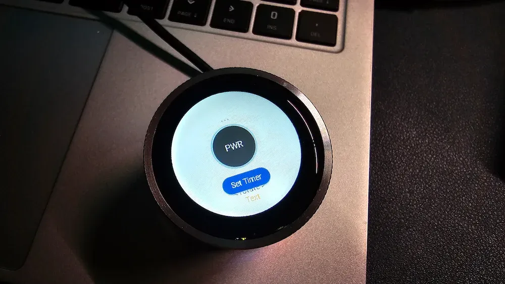 Reprogrammed Elecrow CrowPanel ESP32 Rotary Display