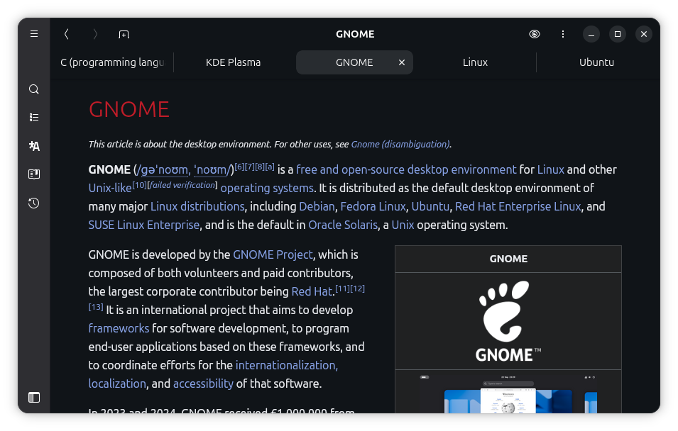 Multiple tabs view in Wike