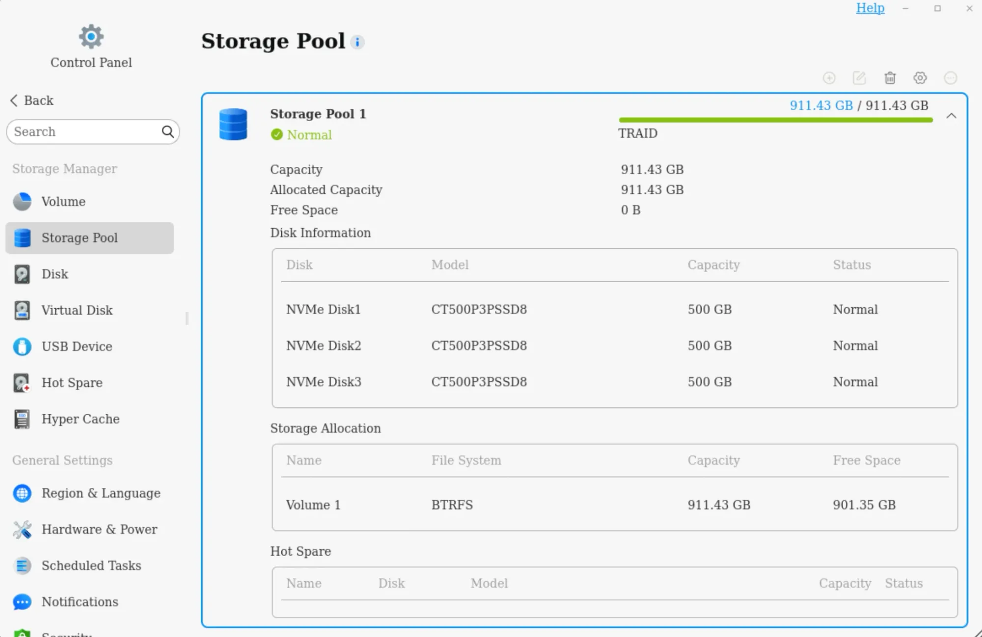 TerraMaster Storage Pool with TRAID