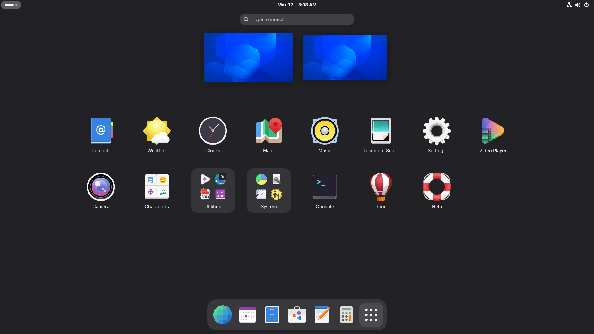 the application launcher on gnome 50 is shown here, i was not sure what other screenshot I could add here lol