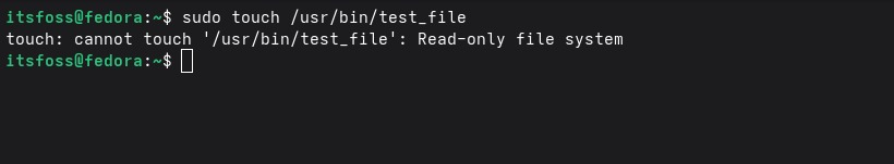 read only file system
