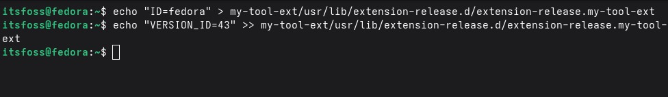 Creating extension release metadata file