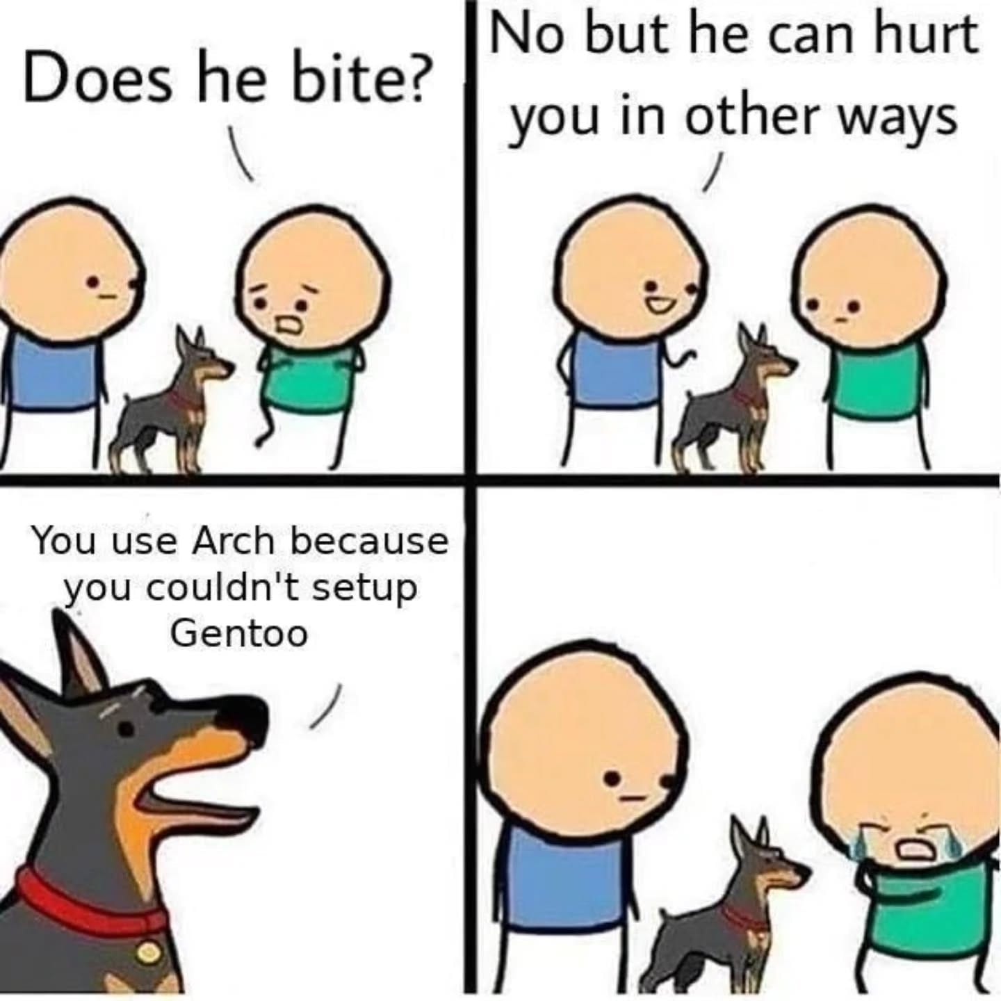 arch gentoo meme