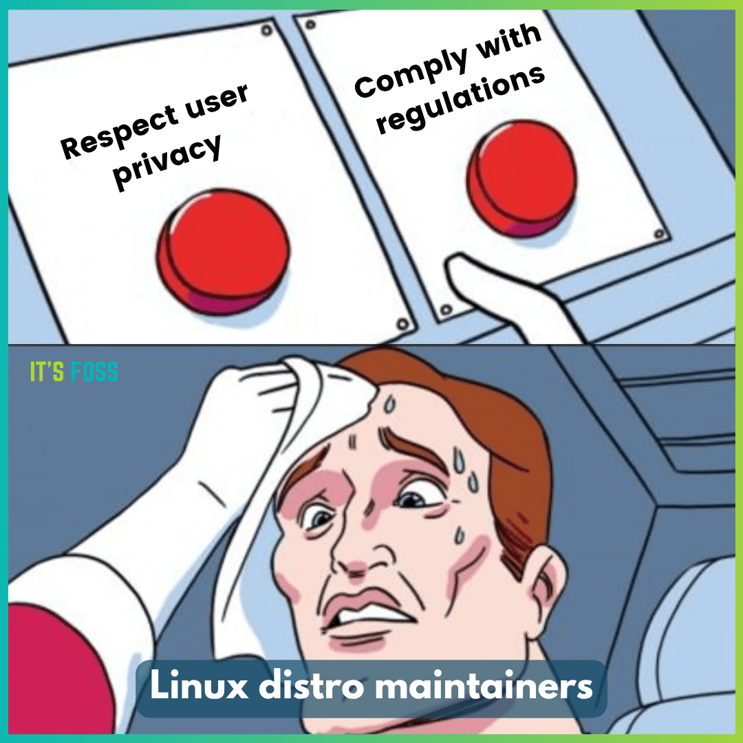 age verification and linux distro maintainers meme