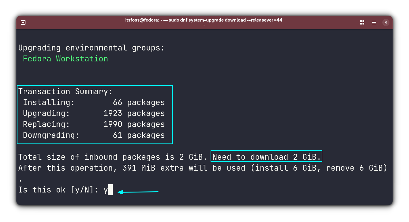 A Summary of packages that needs change in the upgrade process.
