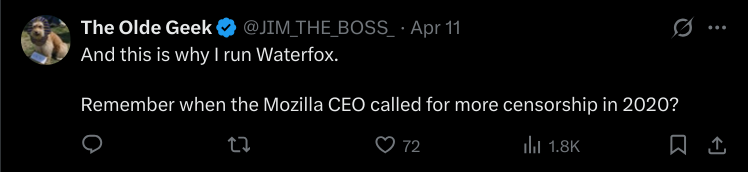 Mozilla CEO's censorship controversy