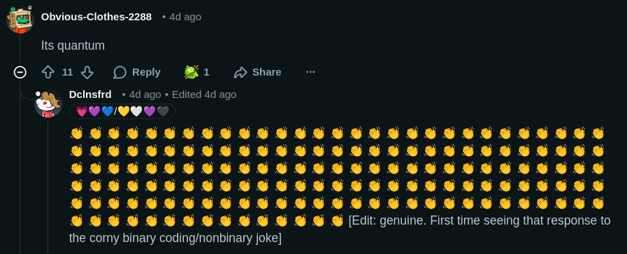 "Quantum" joke about Kit's identity