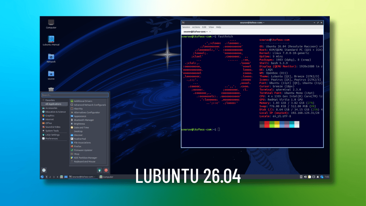 Lubuntu 26.04 LTS Ships LXQt 2.3, and Keeps Wayland on the Backburner
