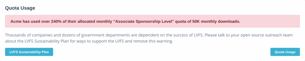 a tiny screenshot that showcases lvfs' new overquota warning