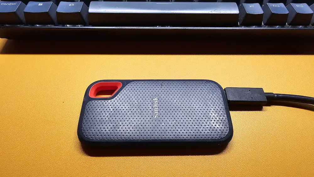 My SandDisk external SSD
