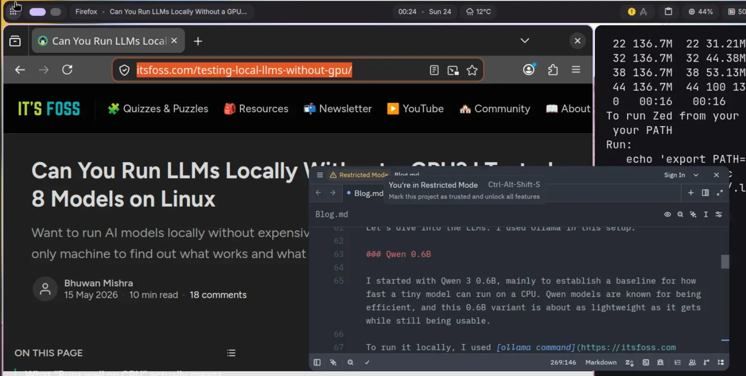 An overview of Dank Linux Environment with Niri Window Manager