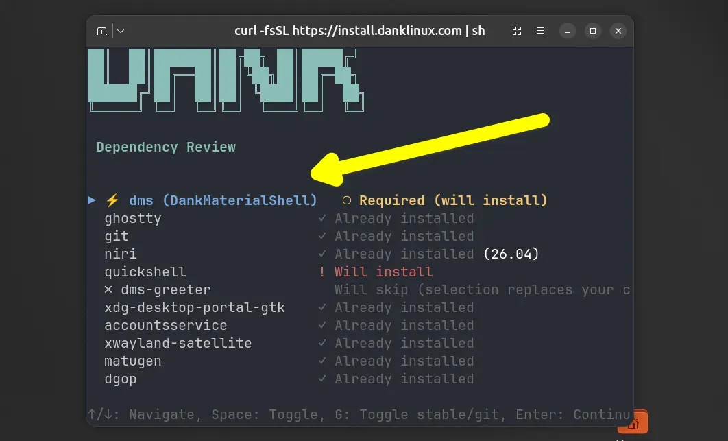Dependency review of Dank Linux