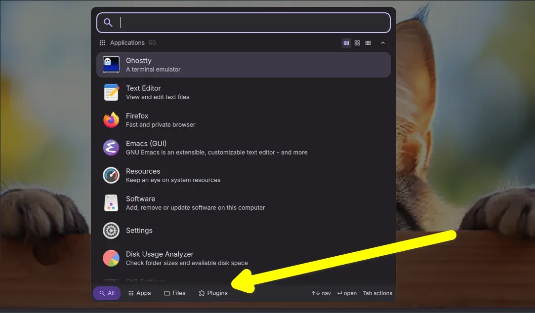 Spotlight launcher for Dank Destop Environment on Ubuntu