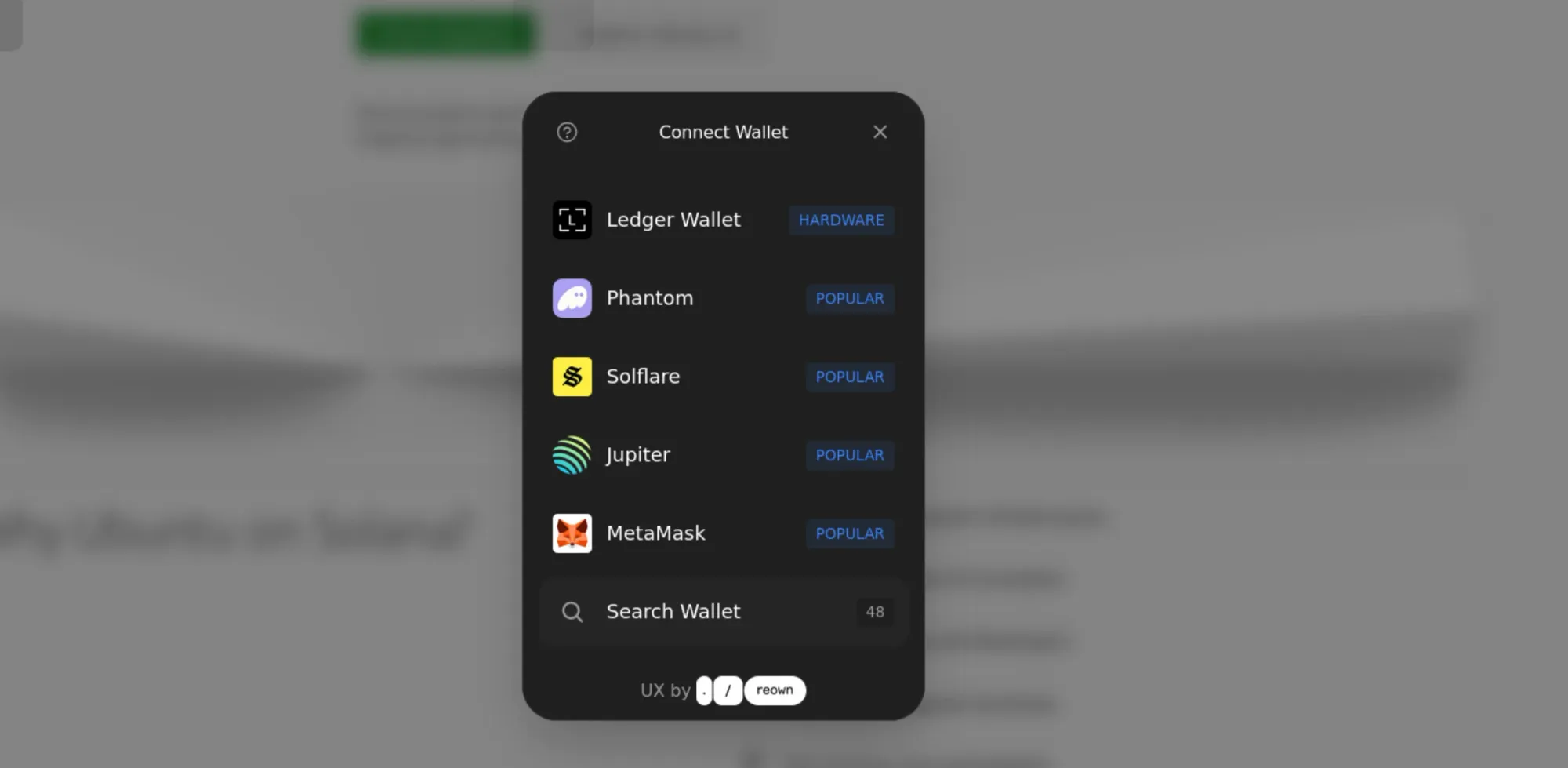 Fake Ubuntu AI website asking to add crypto wallet