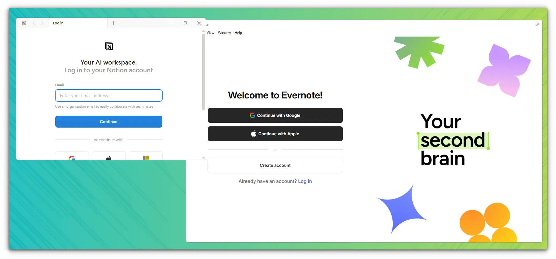 Running Notion and Evernote in Linux