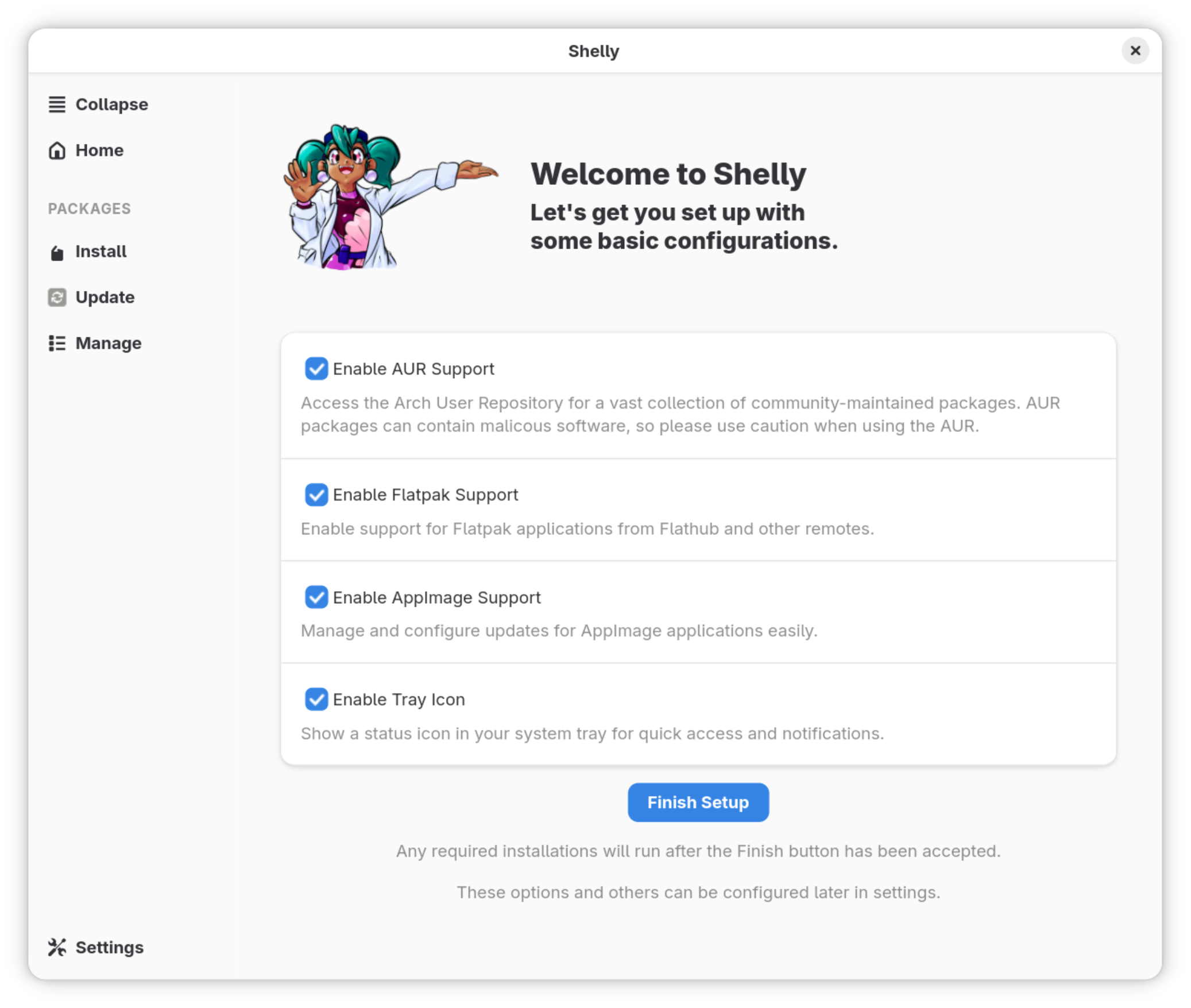 Shelly first start