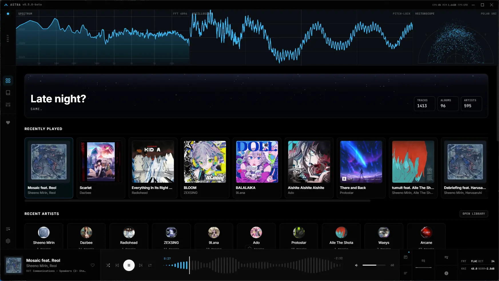 Astra Homescreen