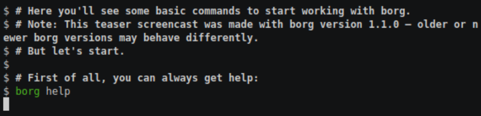Borgbackup