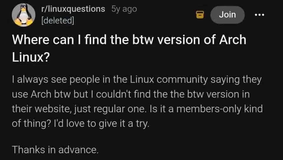 BTW Arch