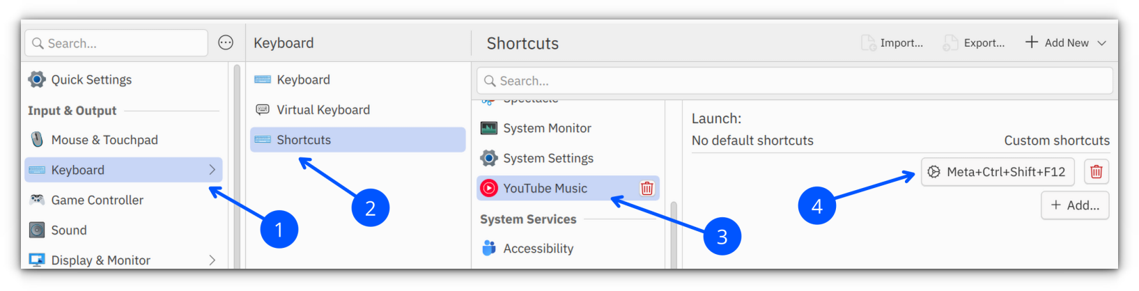 Add the shortcut for YouTube Music