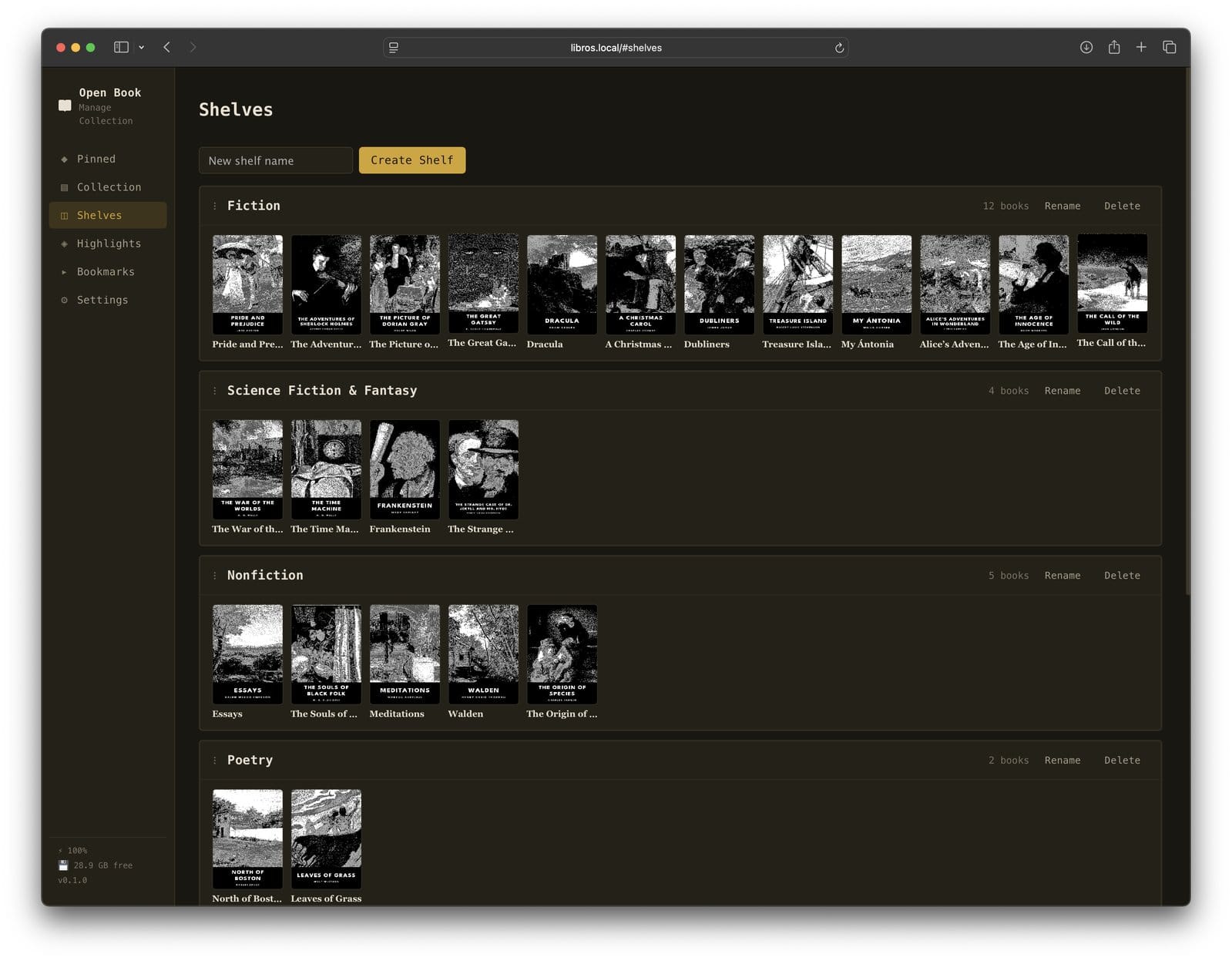 OpenBook Touch library metadata