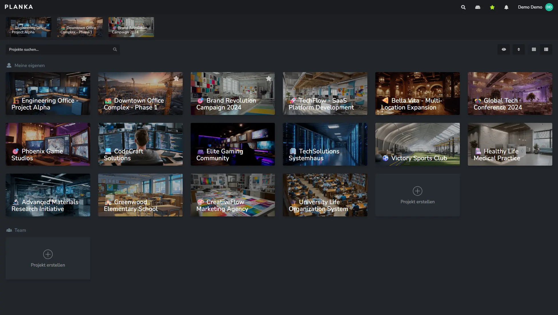 Planka even has project overview like Trello