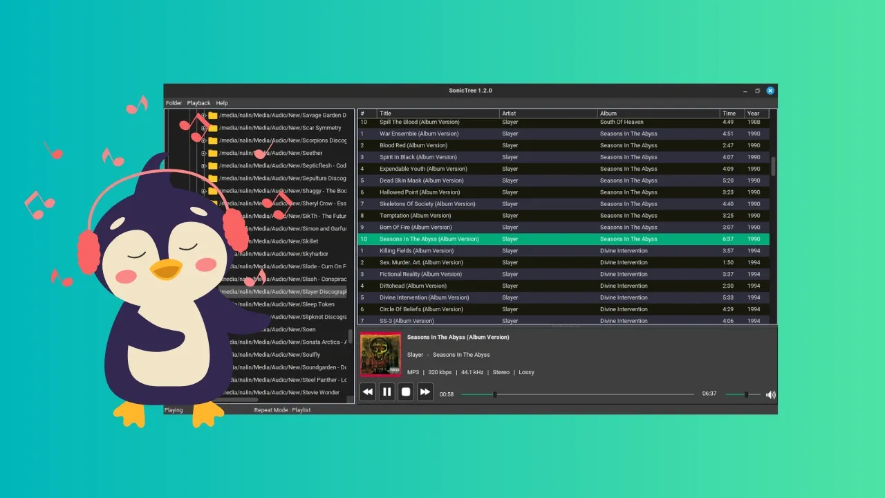 SonicTree music player