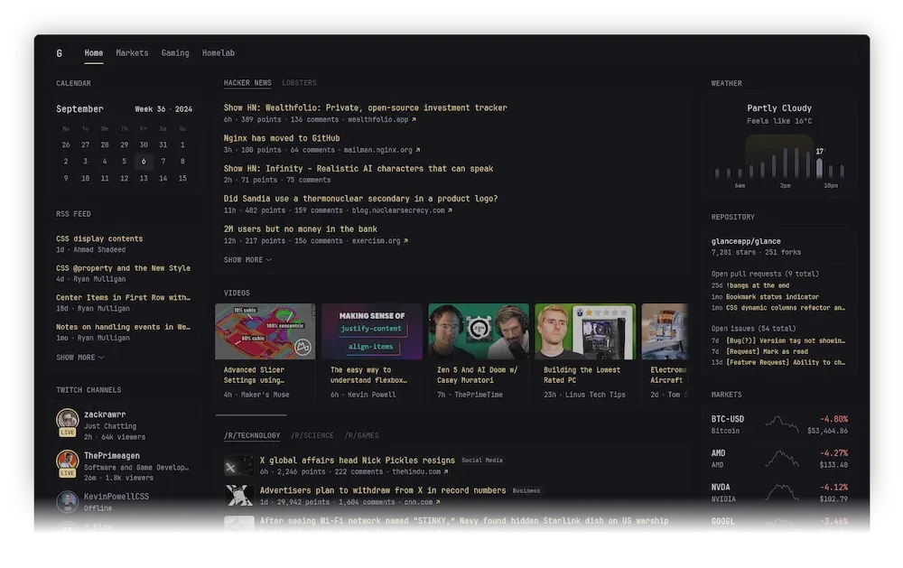 glance feed