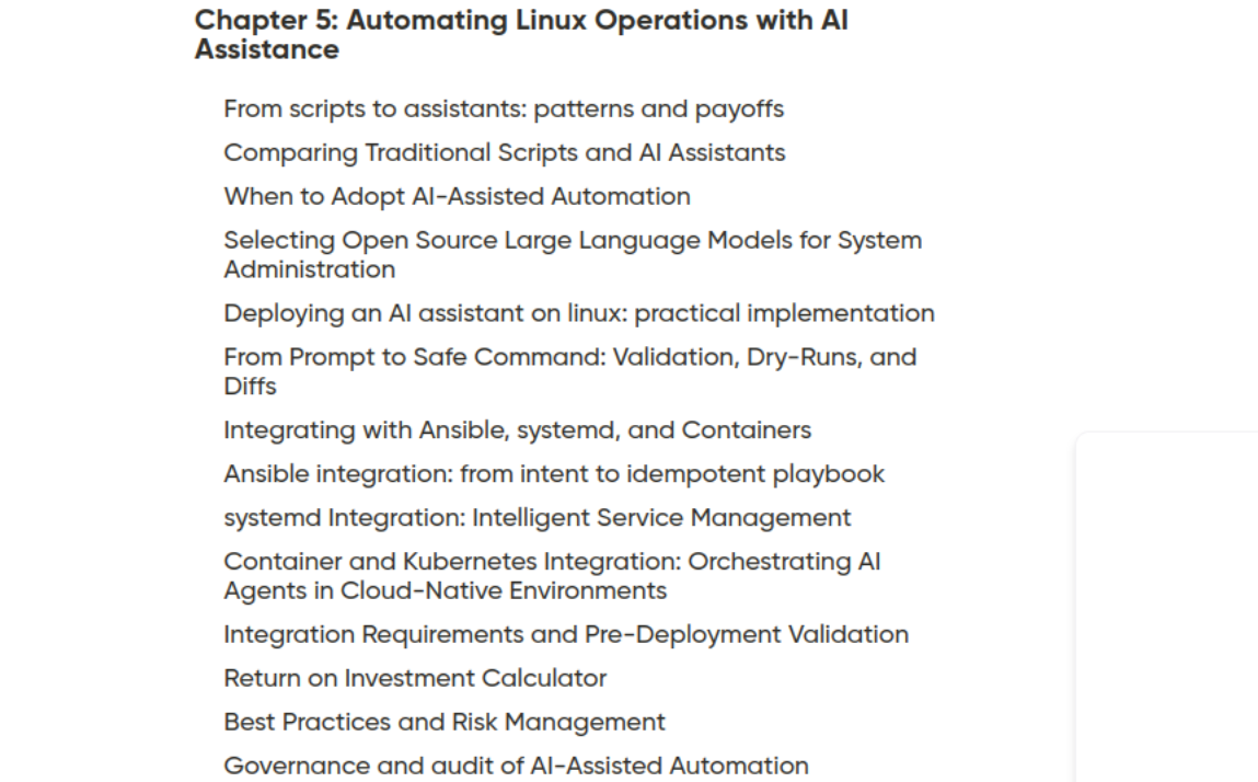 Chapter 5 sample of AI Linux book