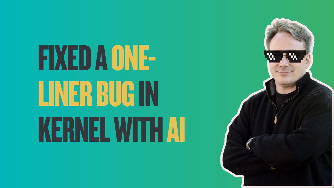 Torvalds used Ai to fix a bug
