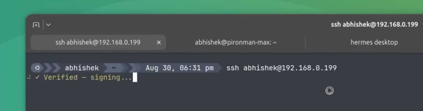 ssh access via Immurok