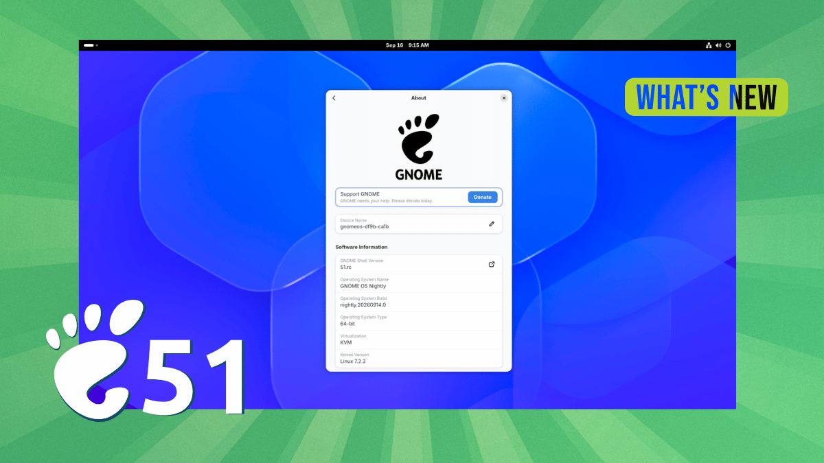 gnome 51 banner