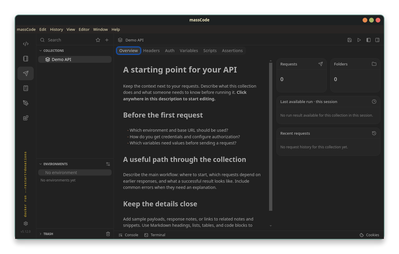 HTTP Client in massCode