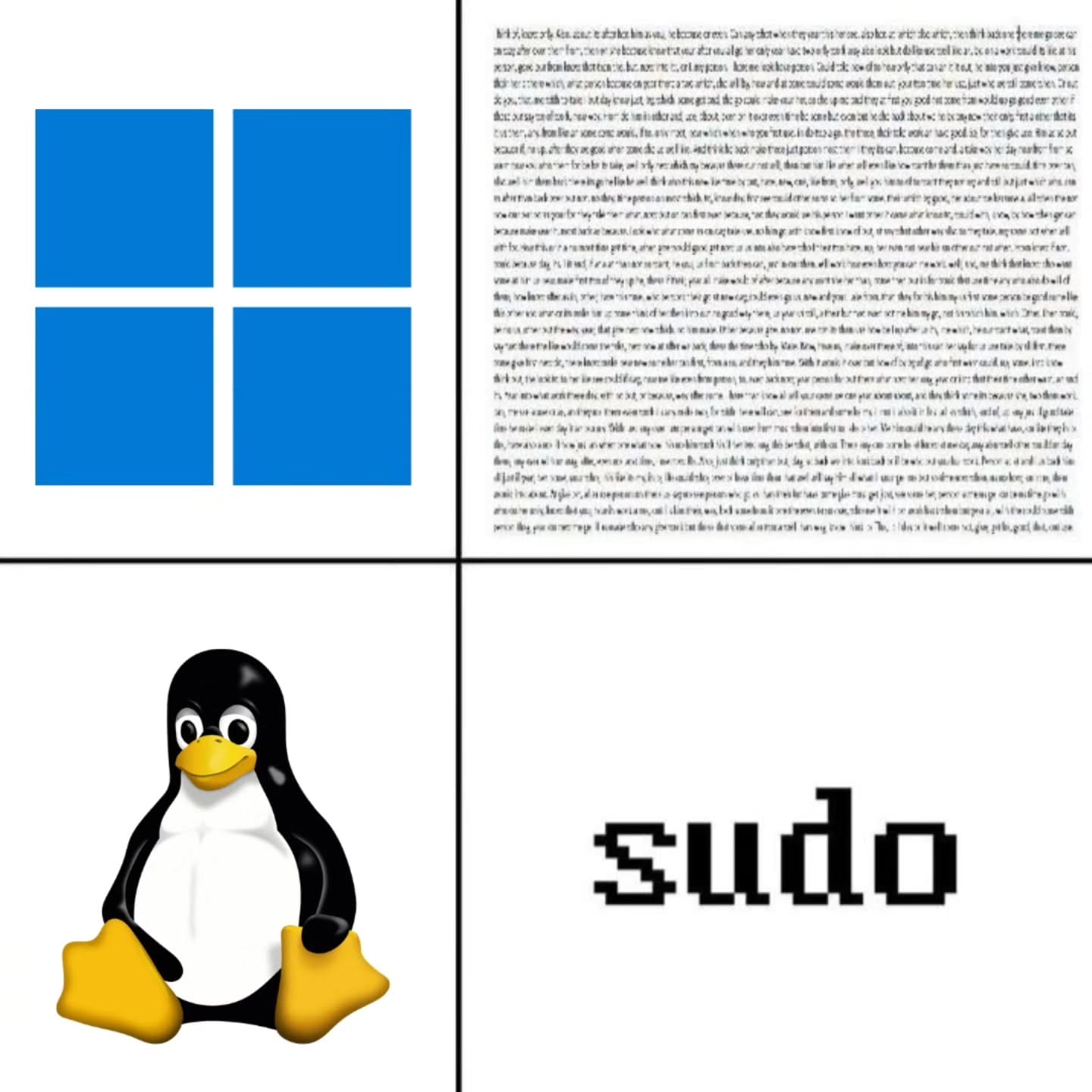 linux sudo meme