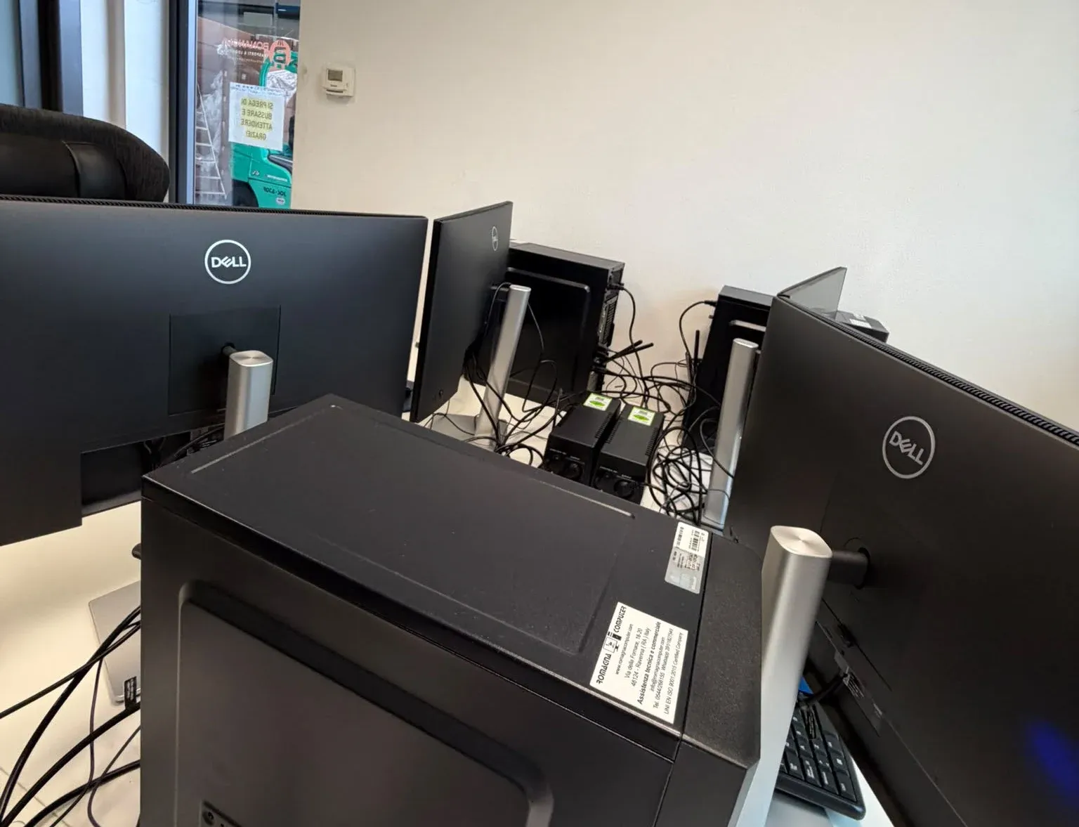 IT desk of the logistic company in Italy