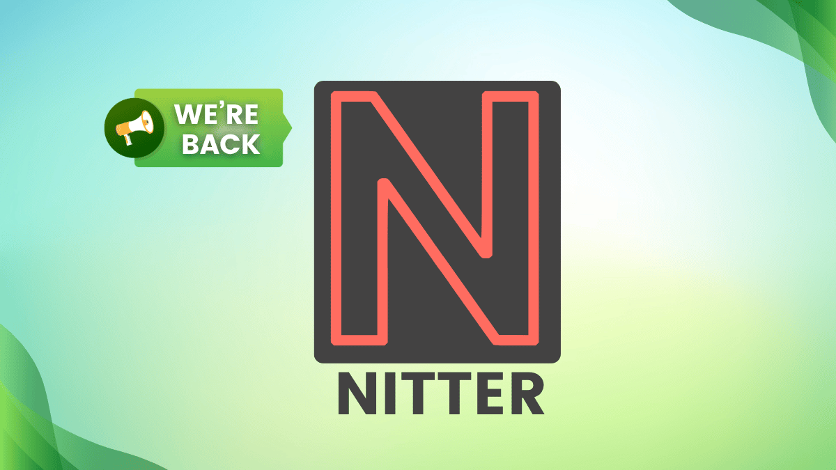 nitter comeback banner with many graphical 