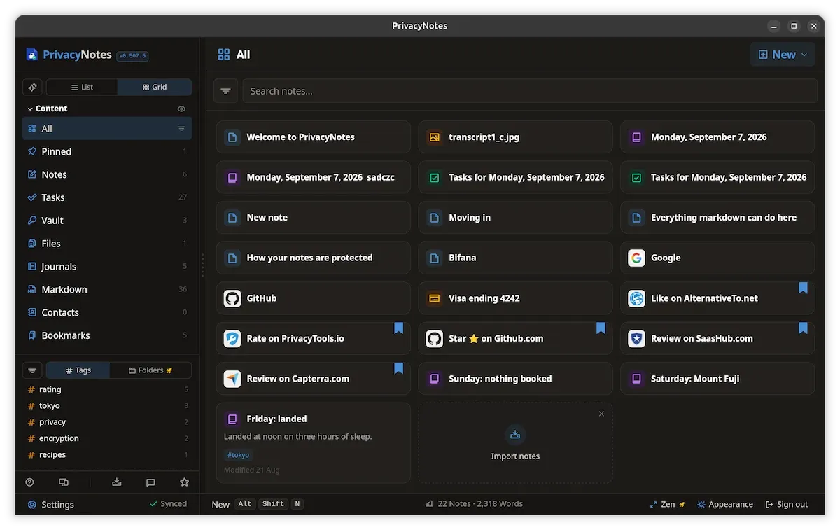 Privacy Notes