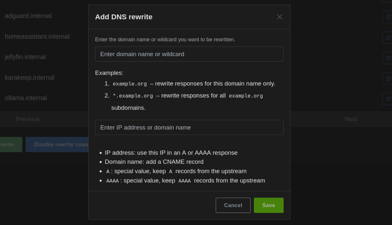 AdGuard DNS rewrites