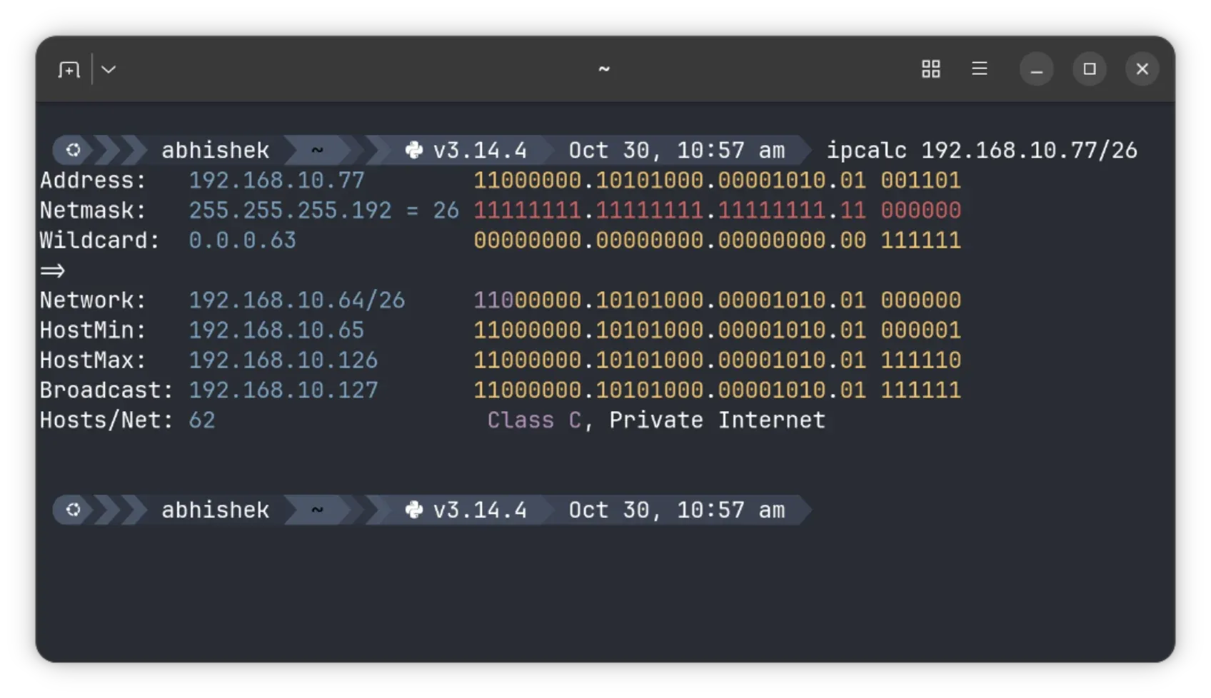 ipcalc