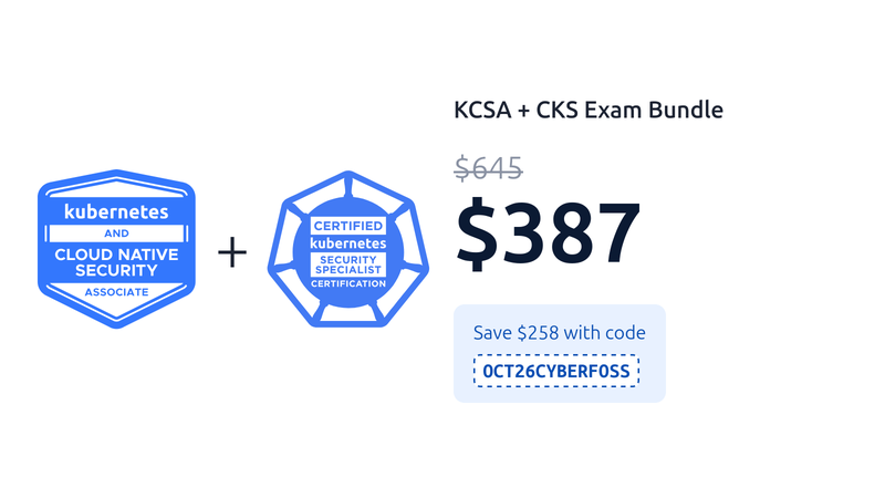 KCSA + CKS exam bundle page on the Linux Foundation