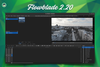 flowblade 2.20 written at top, a screenshot of the same below