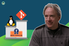 linux and git logo atop pedestals, most popular written below and a picture of linus torvalds on the right