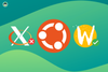 xorg logo on left with an x mark, ubuntu logo in center, wayland logo on right with a tick mark