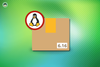 a tux logo (mascot of linux) is shown on top of a box that says 6.16, the background has many lines, with a mixed green background covering the whole image