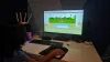 Young child learning to program