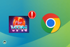 freevpn.one logo on the left, google chrome logo on the right, the background is mixed green and blue shades
