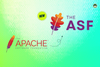 the old asf logo (feather) is shown on the left, the new asf logo (oak leaf) is shown on the right, with a green sticker saying "new" towards the left of it