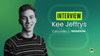 there is a black and white picture of kee jeffrys on the left, and on the right is the session logo faded with this written above: interview kee jeffrys cofounder, session