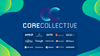 corecollective logo is at top, and below that is a rectangular-box with the logos for the members in it
