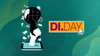 on the left is an illustration that shows two hands connecting digitally, on the right is the di.day logo